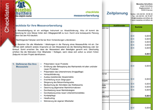 Messebau Schultheis | Checklisten